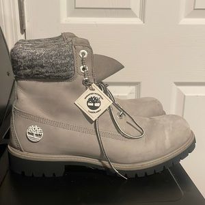 Size 10 Grey timberlands